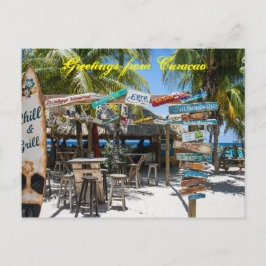 Postcard Greetings from Curacao ポストカード