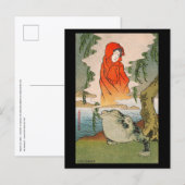 Postcard - Japanese ukiyo-e elegant new willow ポストカード (正面/裏面)