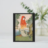 Postcard - Japanese ukiyo-e elegant new willow ポストカード (スタンド正面)