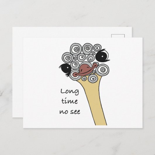 Postcard Long time no see ポストカード (正面/裏面)
