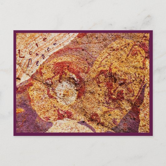 Postcard Love and Peace "Earth-Design" ポストカード (正面)