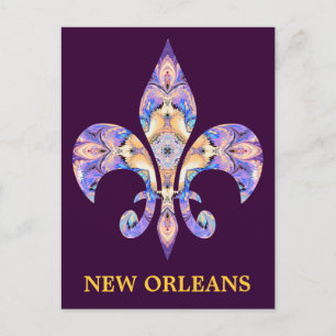 Postcard New Orleans Fleur-de-lis ポストカード