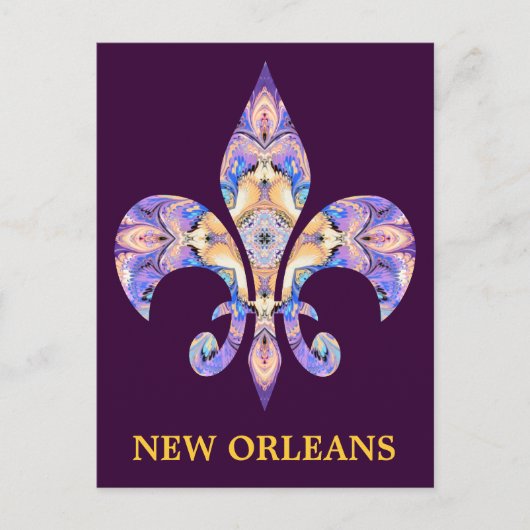 Postcard New Orleans Fleur-de-lis ポストカード (正面)