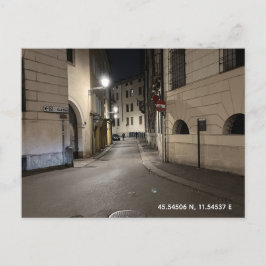 Postcard - Night walk in Vicenza, Italy ポストカード