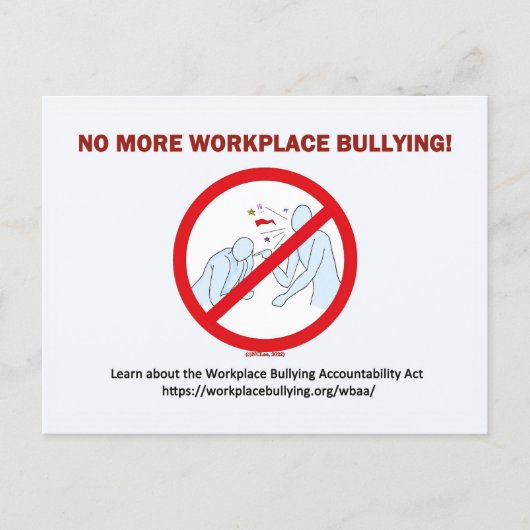 Postcard-NoMore Workplace Bullying ポストカード (正面)