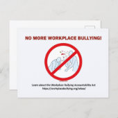 Postcard-NoMore Workplace Bullying ポストカード (正面/裏面)
