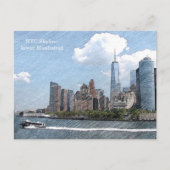 POSTCARD NYC SKYLINE lower Manhattan ポストカード (正面)