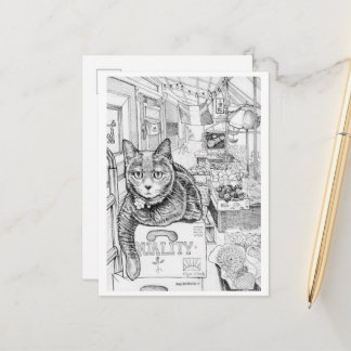 Postcard of Philly Cat on 9th Street ポストカード