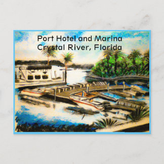 Postcard of Port Hotel Crystal River, Fl ポストカード