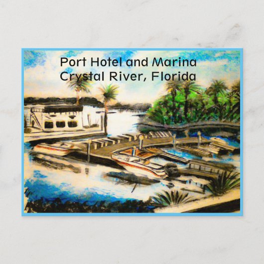 Postcard of Port Hotel Crystal River, Fl ポストカード (正面)