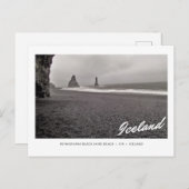 Postcard of Reynisfjara Black Sand Beach, Iceland ポストカード (正面/裏面)