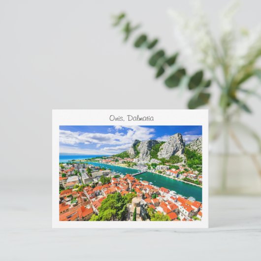 Postcard Omis Dalmatia ポストカード (スタンド正面)