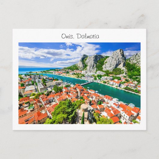 Postcard Omis Dalmatia ポストカード (正面)