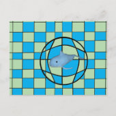 Postcard - Optical Illusion and Whale ポストカード (正面)