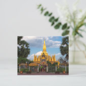 Postcard Pha Than Luang stupa Vientiane Laos ポストカード (スタンド正面)