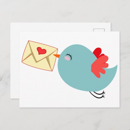 postcard pigeon mail ポストカード (正面/裏面)