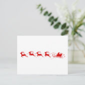 Postcard Reindeers and Santa Claus シーズンポストカード (スタンド正面)