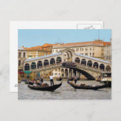 Postcard Rialto Bridge, Venice Italy ポストカード (正面/裏面)