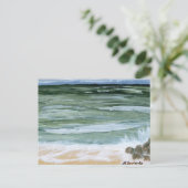 Postcard, Rocks on the Beach by M. Laplante ポストカード (スタンド正面)