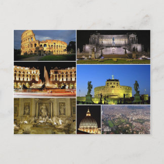 Postcard Rome Monuments, Italy ポストカード