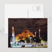 Postcard Santa Sofia Mosque in Istanbul, Turkey シーズンポストカード (正面/裏面)