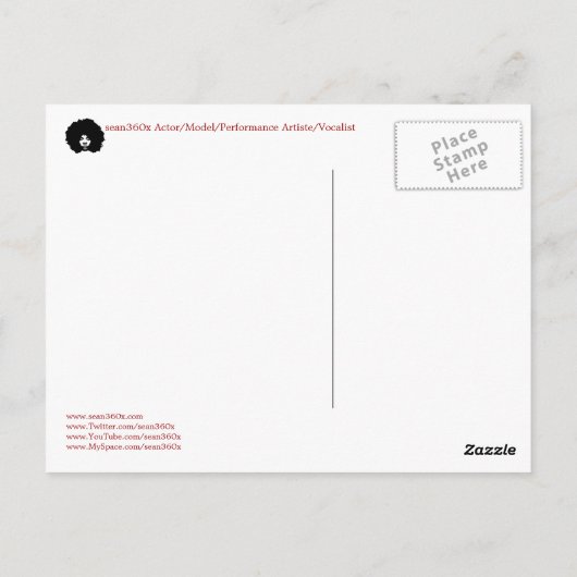 PostCard sean360 x 360° GLAMazon ポストカード (裏面)