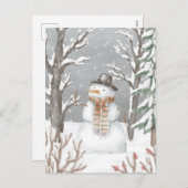 Postcard - Snowman シーズンポストカード (正面/裏面)