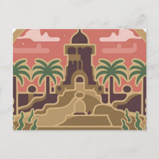 postcard ,town of 'GHARDAIA' in Algeria ポストカード