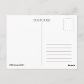 Postcard. Viking warrior ポストカード (裏面)
