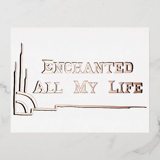 POSTCARD w ENVELOPE studio miiri 箔シーズンポストカード (正面)