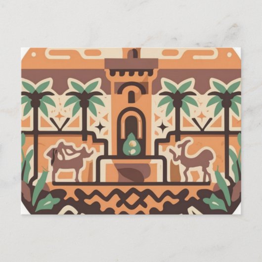 postcard which shows of 'GHARDAIA' in Algerie ポストカード (正面)