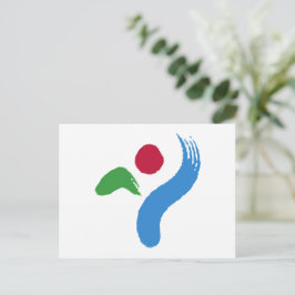 Postcard with Flag of Seoul, South Korea ポストカード