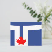 Postcard with Flag of Toronto, Canada ポストカード (スタンド正面)