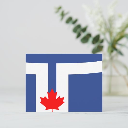 Postcard with Flag of Toronto, Canada ポストカード (スタンド正面)