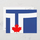 Postcard with Flag of Toronto, Canada ポストカード (正面/裏面)