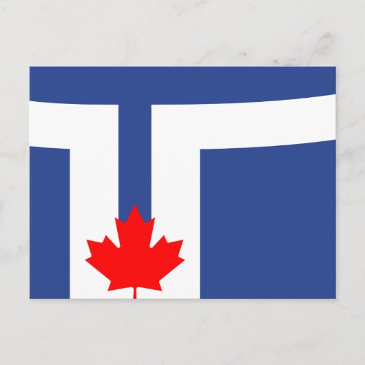 Postcard with Flag of Toronto, Canada ポストカード (正面)