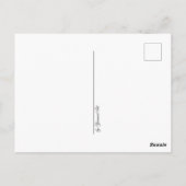 Postcard woman on sand ポストカード (裏面)