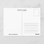 Postcard. Woodpecker ポストカード (裏面)