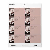 Postcards from Paris Return Address Labels ラベル (フルシート)