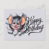 Postcards Happy Birthday Souris 03 ポストカード (正面)