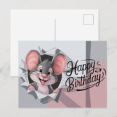 Postcards Happy Birthday Souris 04 ポストカード (正面/裏面)
