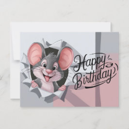 Postcards Happy Birthday Souris 04 ポストカード