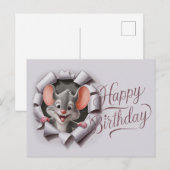 Postcards Happy Birthday Souris 05 ポストカード (正面/裏面)