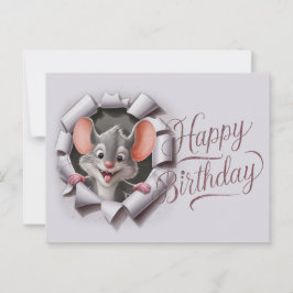 Postcards Happy Birthday Souris 05 ポストカード