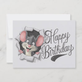 Postcards Happy Birthday Souris 07 ポストカード