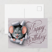 Postcards Happy Birthday Souris 08 ポストカード (正面/裏面)