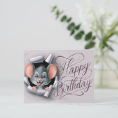 Postcards Happy Birthday Souris 08 ポストカード (スタンド正面)