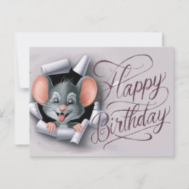 Postcards Happy Birthday Souris 08 ポストカード