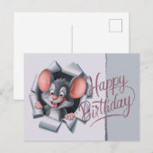Postcards Happy Birthday Souris 09 ポストカード (正面/裏面)