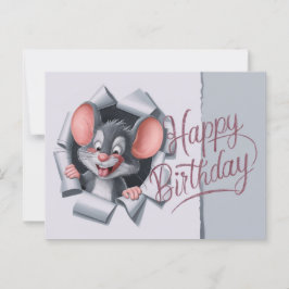 Postcards Happy Birthday Souris 09 ポストカード